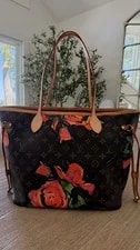 Authentic Louis Vuitton Neverfull Limited Edition Roses 2
