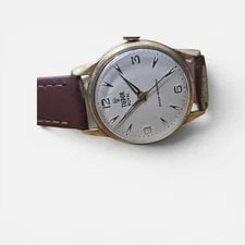 Tudor — 9ct Yellow Gold Tudor Royal on Brown Leather Strap — Watch — resale