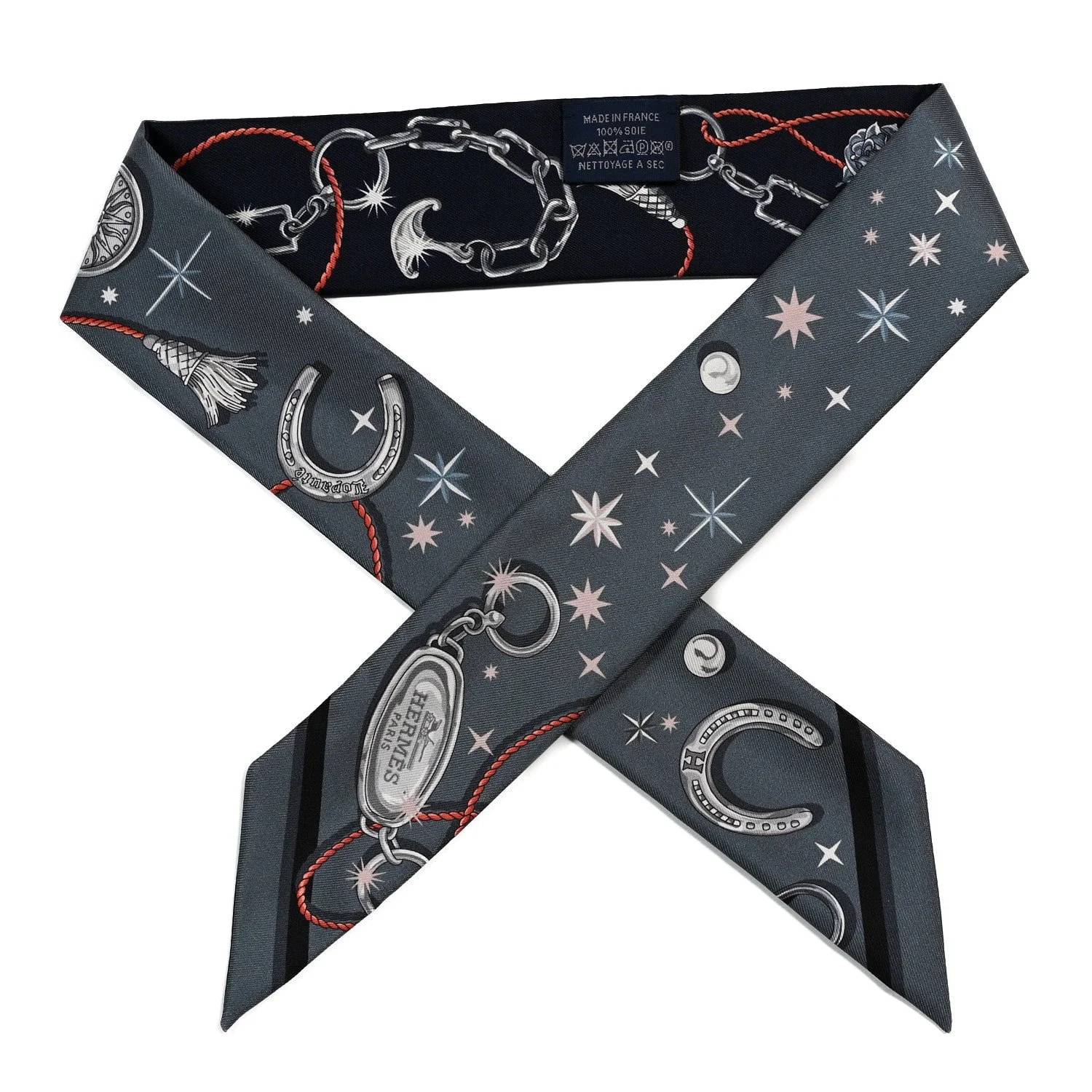 Hermès — C'est la Fete Twilly Ardoise Clair Pale — Accessory — resale