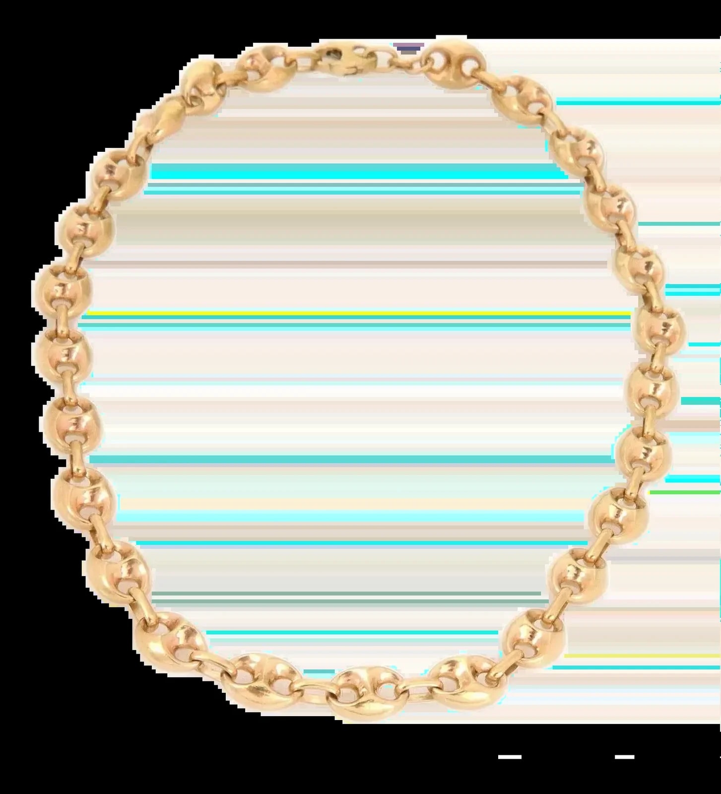 Late 20th Century Mariner Puff Link 14k Yellow Gold — Jewelry — resale