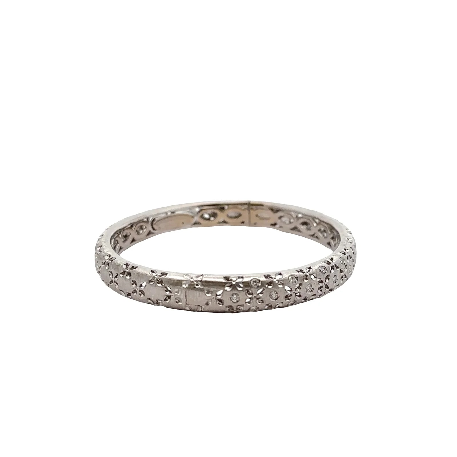 Roberto Coin Pave Hinged Bangle 4