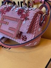 Fendi Micro Baguette Floral Embroidery Bijou 3