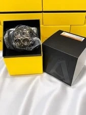 Invicta Aviator Zulu Time 49606 ’s 50mm Black Gold 4 Time Zone NEW 4