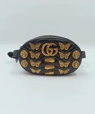 Gucci — Gucci Matelasse GG Marmont Small Animal Studs Belt Oval — Handbag — resale