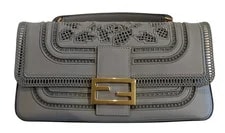 Fendi — $2000 Fendi 2020 Baguette Chain Crossbody/ Medium Ghiaccio Full Set — Handbag — resale