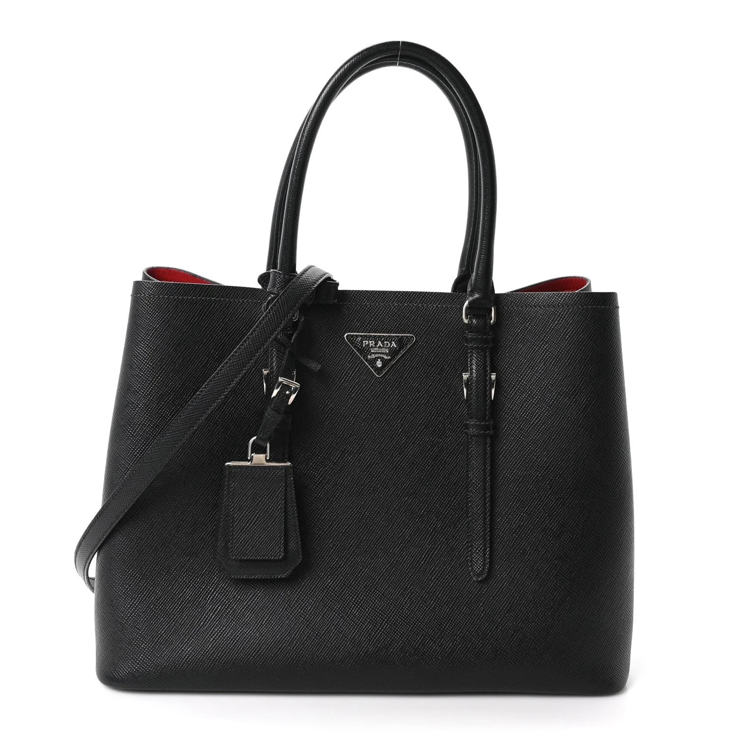 Prada — Large Double Fuoco — Handbag — resale
