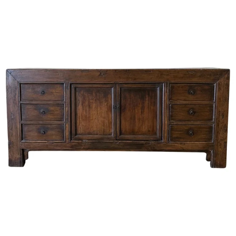 Bloom Home Inc — Fir 6 Drawer Double Door Cabinet c.1920 — Furniture — resale