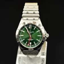 Breitling — Breitling A32398 GMT Green Dial Warranty To 2028 Near — Watch — resale