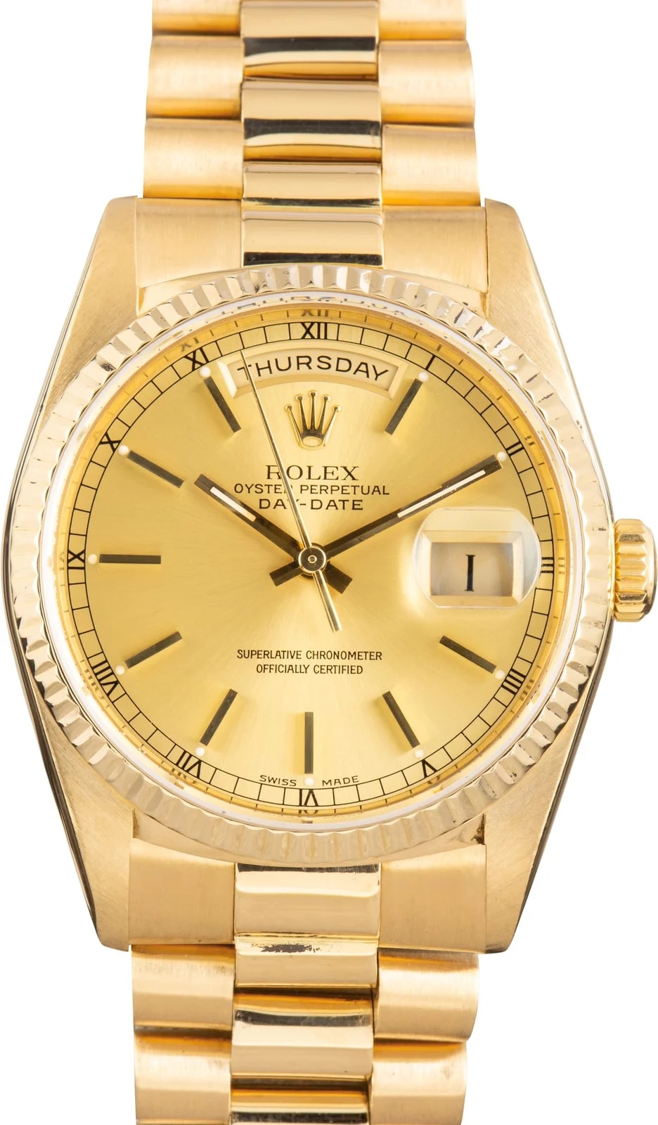 18k Yellow Gold Rolex Day-Date 36 Ref 18238 2