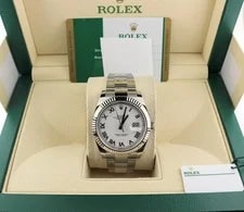 2019 Rolex Datejust 126300 White Roman Dial SS Jubilee WIth Papers 41mm 3