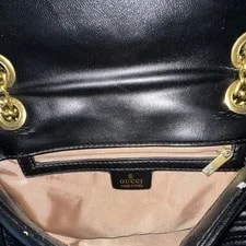 Gucci GG Marmont Chevron W/ Chain Strap 4