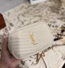 Saint Laurent — Saint Laurent Mini Lou Camera Crema — Handbag — resale