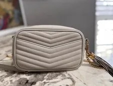 Saint Laurent Mini Lou Camera Crema 2