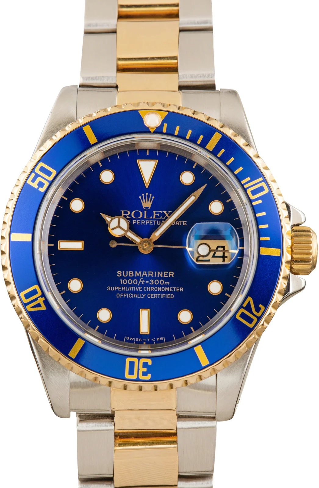 Rolex Submariner Steel & 18k Yellow Gold Ref 16613 Bluesy 2