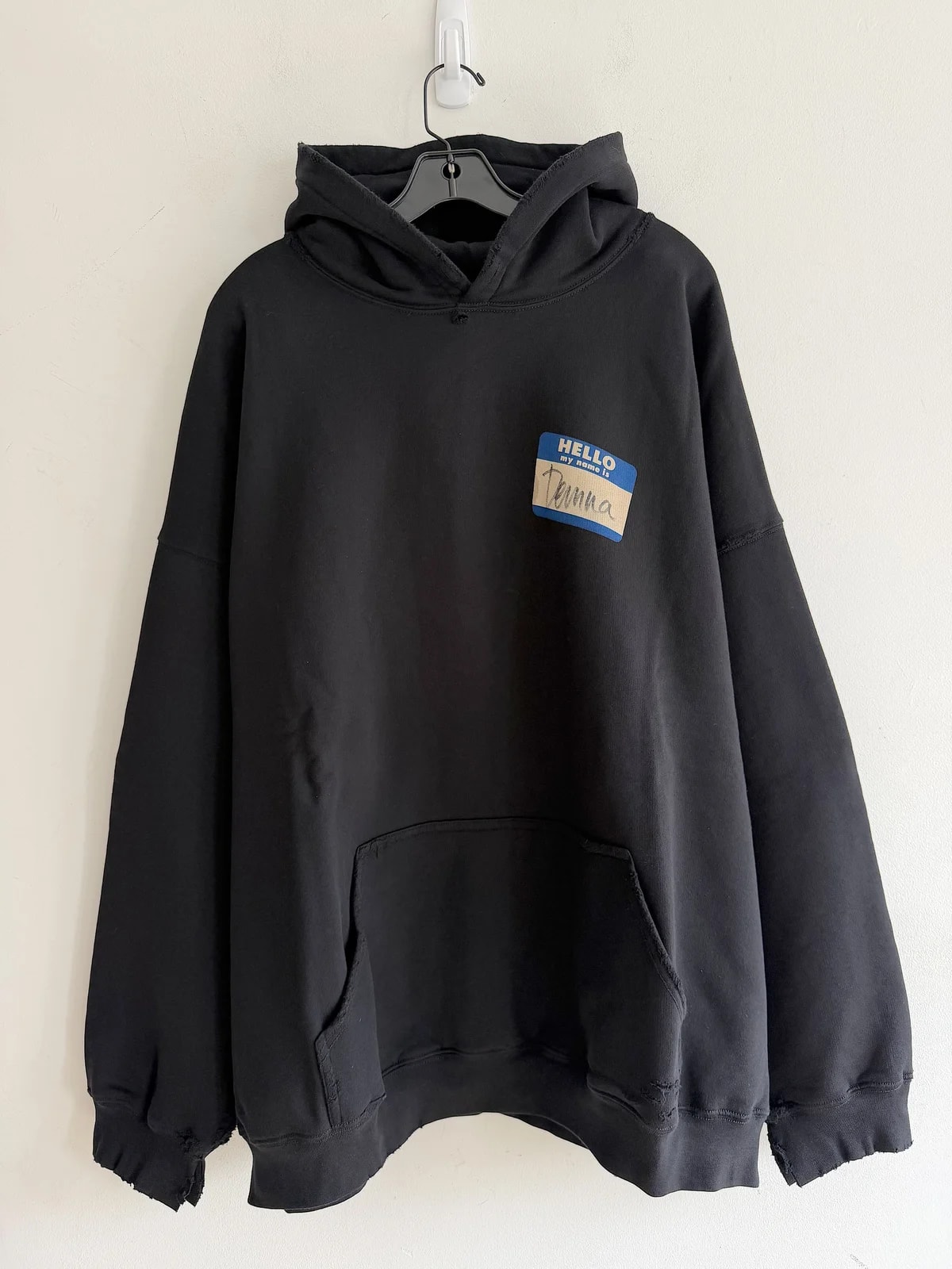 New Oversize Destroyed My Name Is Demna Playlist Hoodie (S) — streetwear — resale