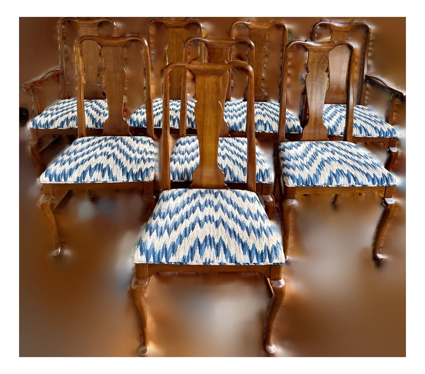Thomasville — Set of 8 Queen Anne Dining — Furniture — resale