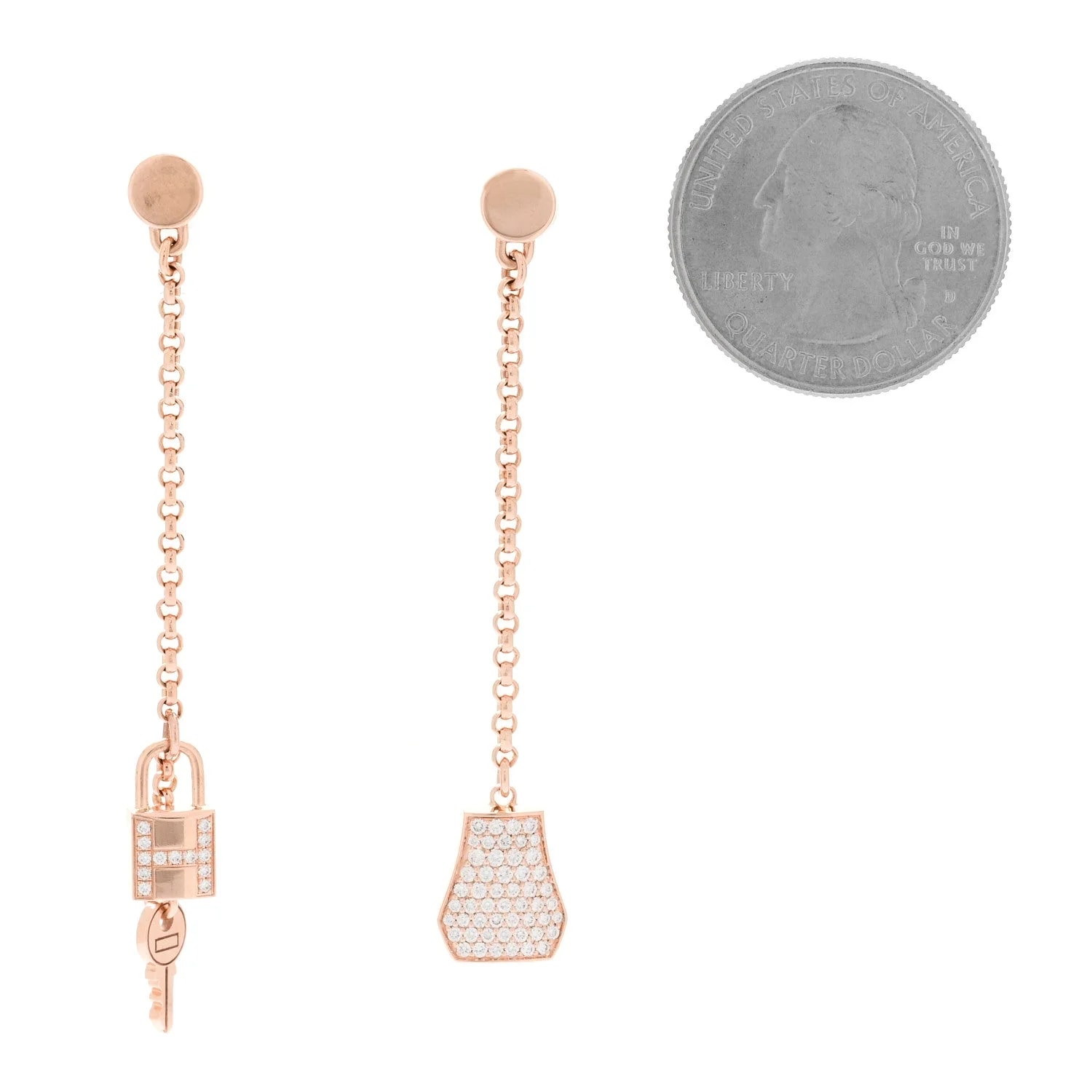 18K Rose Gold Kelly Clochette Drop 2