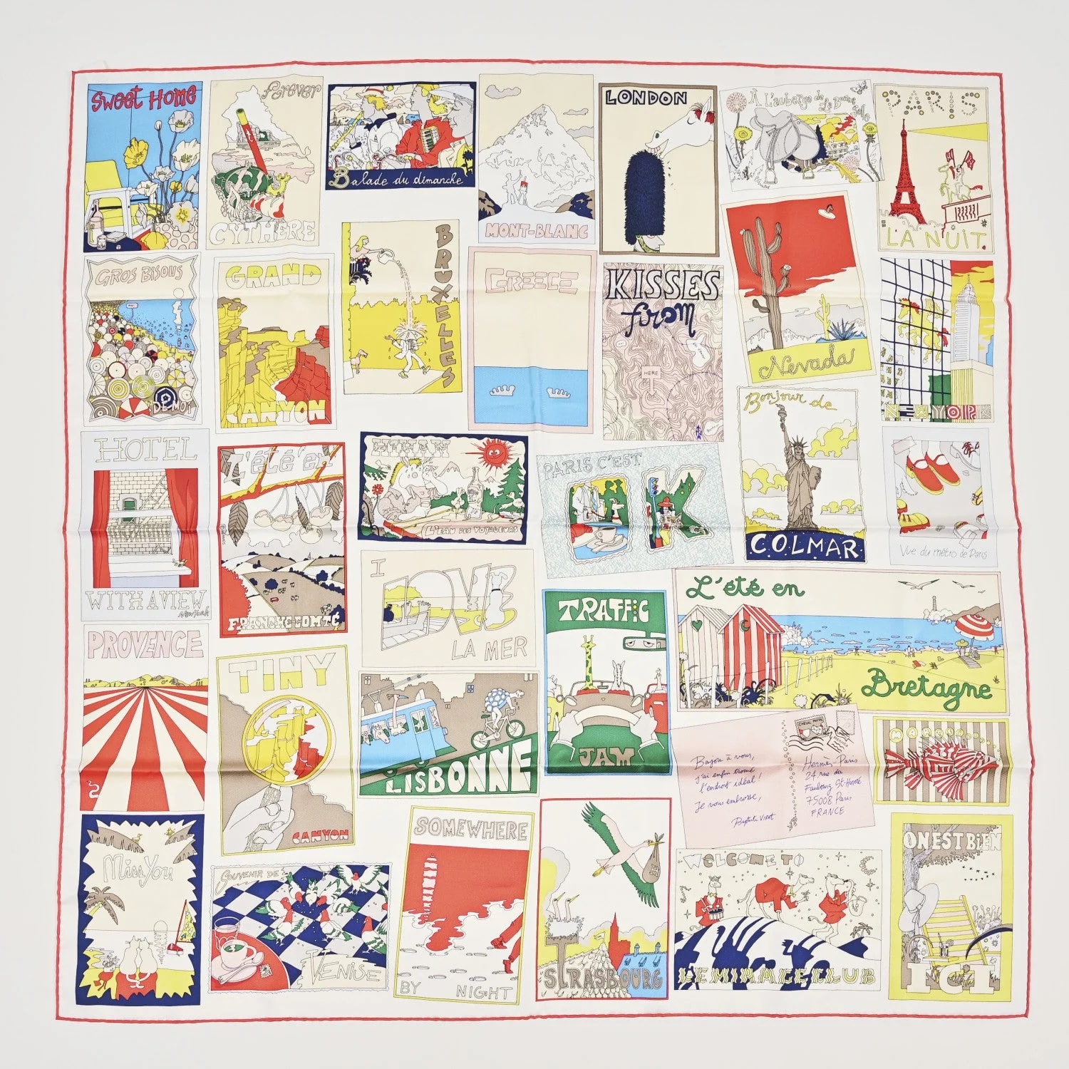 Hermès — Lanternes Ballons et Cocardes Scarf 90 — Accessory — resale