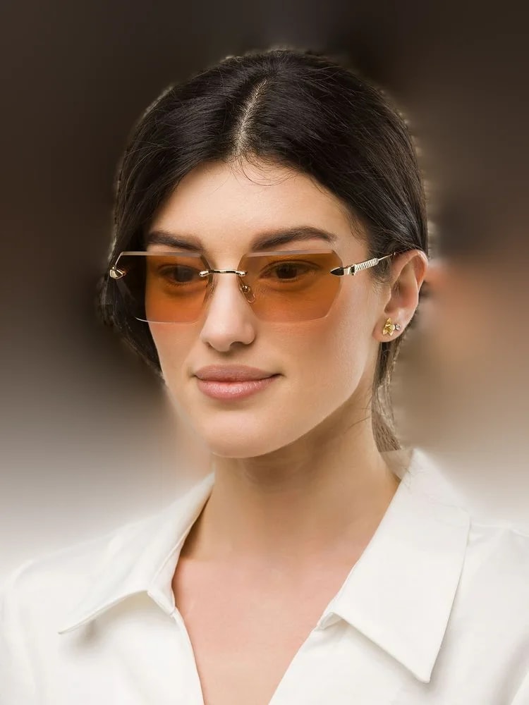 Just Cavalli Sjc110 Rose Gold Metal Sunglasses — 2