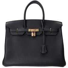 Noir — Hermes □O Stamp Togor Birkin 35 — Handbag — resale