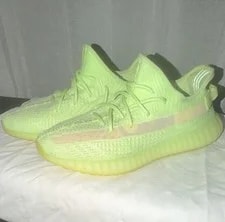 Yeezy — Yeezy Boost 350 V2 Glow Low Top Lace-Up Striped Athletic — Sneaker — resale
