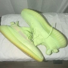 Yeezy Boost 350 V2 Glow Low Top Lace-Up Striped Athletic 3