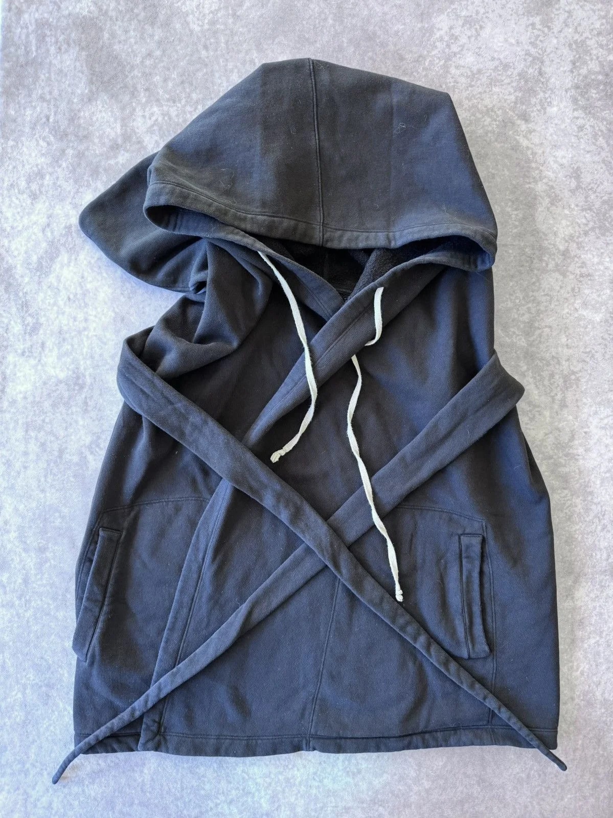 Rick Owens DRKSHDW — Rick Owens Drkshdw Tie Sleeveless Sweatshirt — streetwear — resale