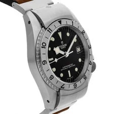 Tudor Black Bay P01 Steel Auto 42mm Black Dial Strap 70150 3