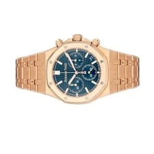 Audemars Piguet Royal Oak Chronograph Rose Gold Blue 41mm 26240OR.OO.1320OR.05 2