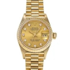 Rolex — Rolex Datejust 69178G Champagne / Diamond Dial Yellow Gold Automatic #W970 — Watch — resale
