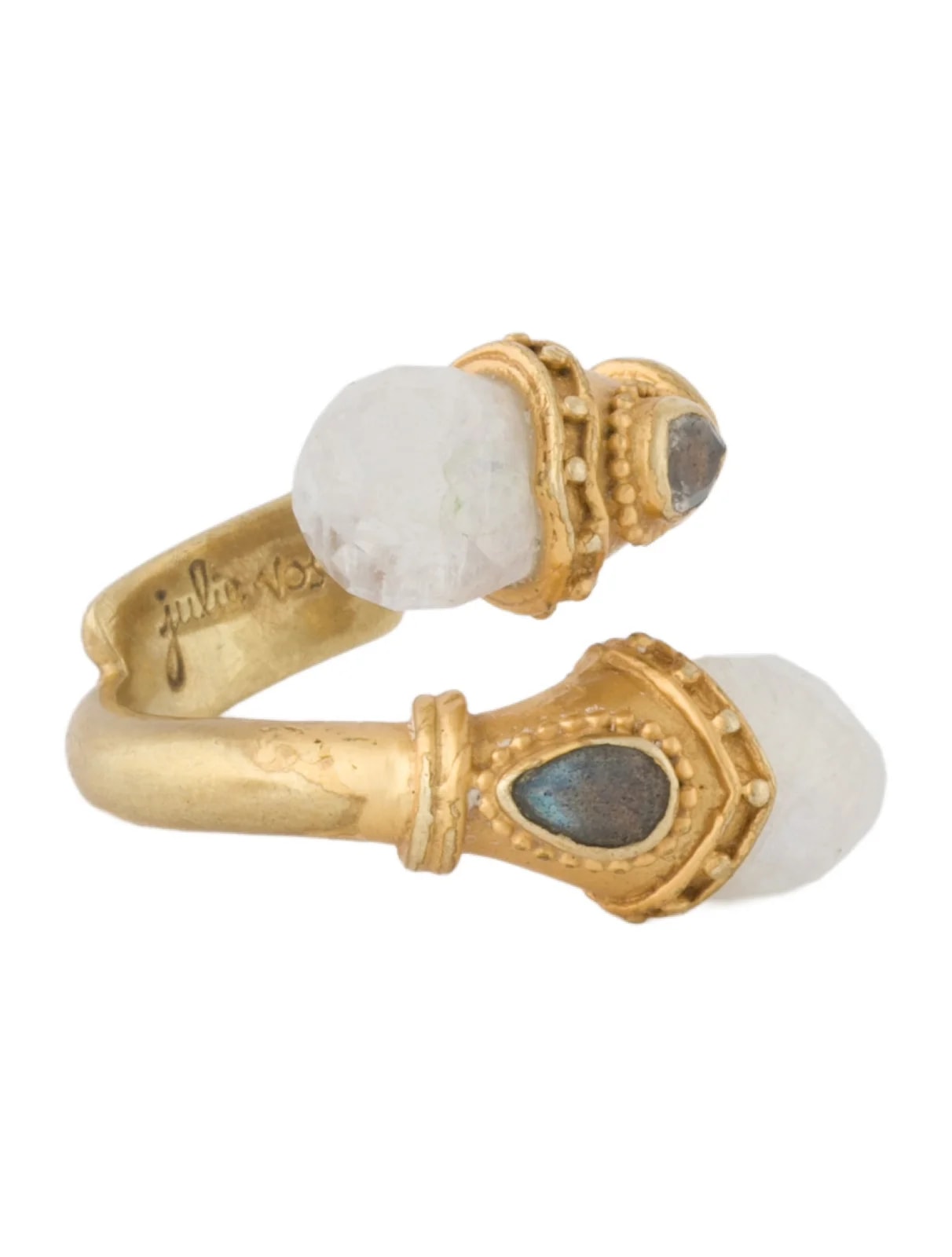 Julie Vos — Moonstone and Labradorite Baroque Wrap — Jewelry — resale