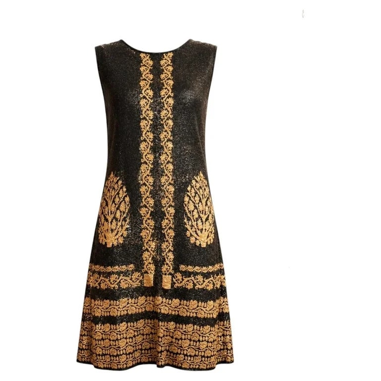 Chanel — Chanel Paris / Venice Runway Shimmering Baroque Dress 42 FR — Clothing — resale