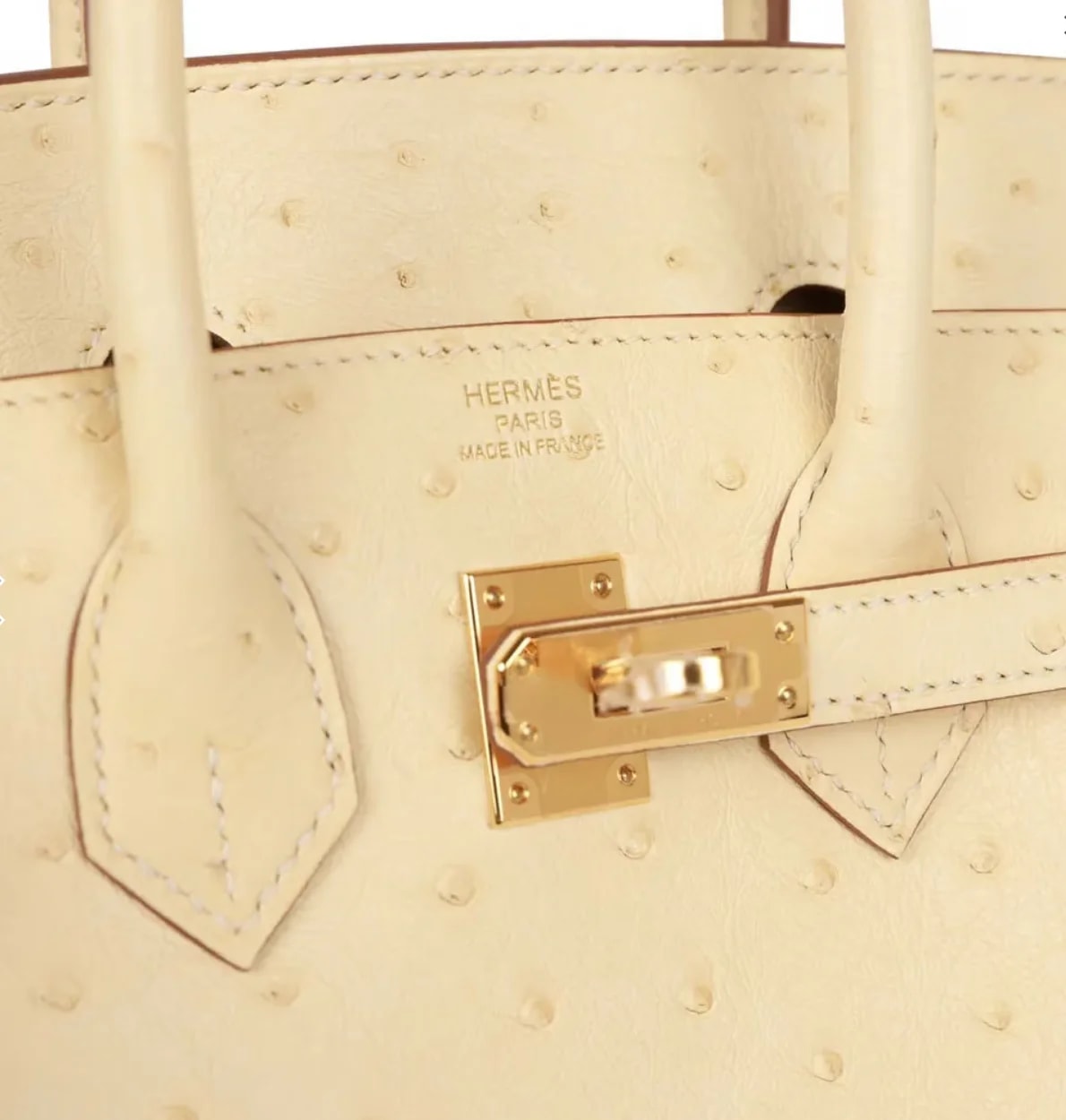 Hermès Birkin 25 Autruche Vanille 3