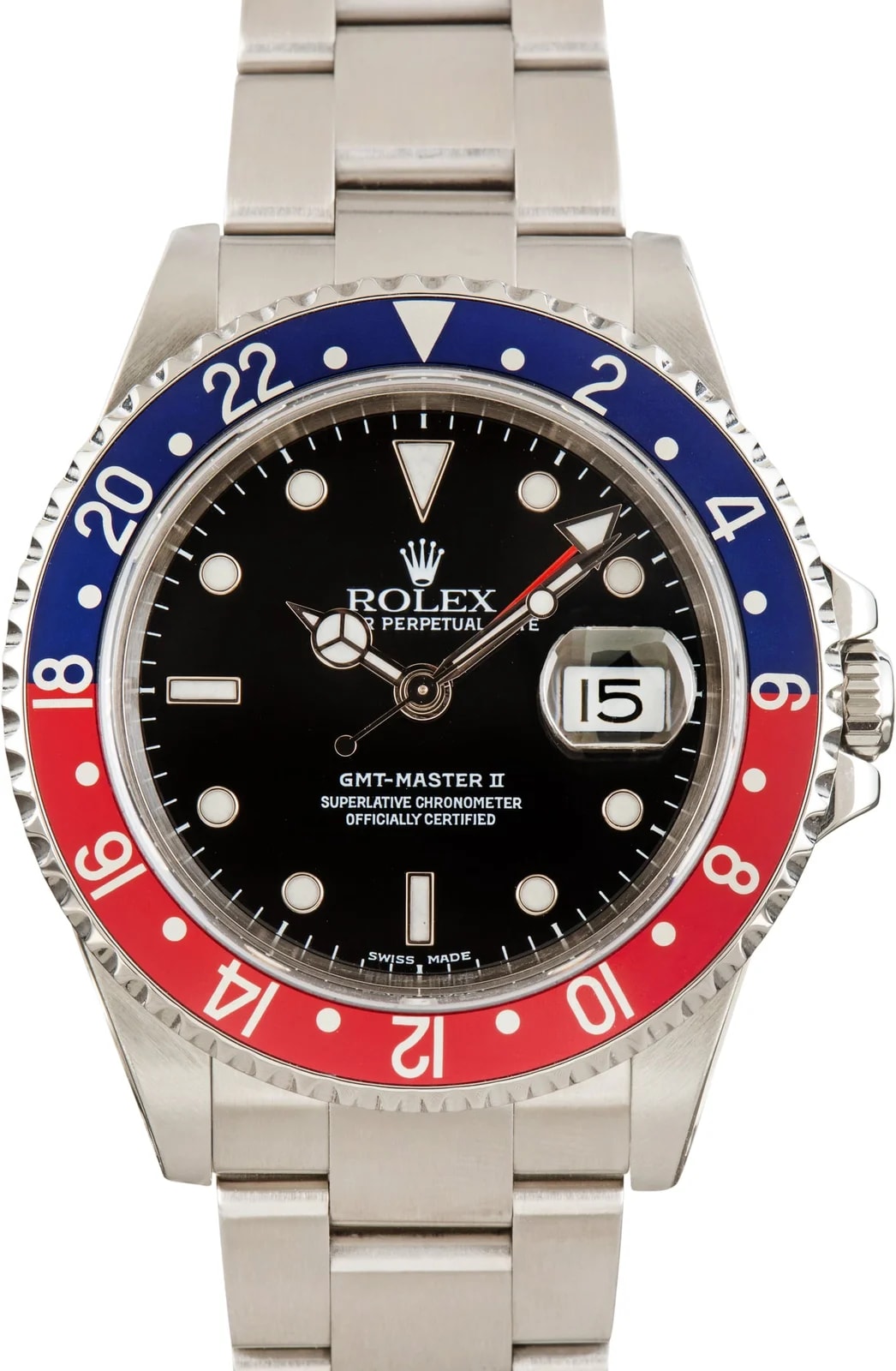 Rolex GMT-Master II Ref 16710 Stainless Steel Pepsi Bezel 2
