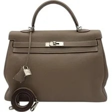 Hermès — Hermes Kelly 35 Etoupe Hardware #OK319 — Handbag — resale