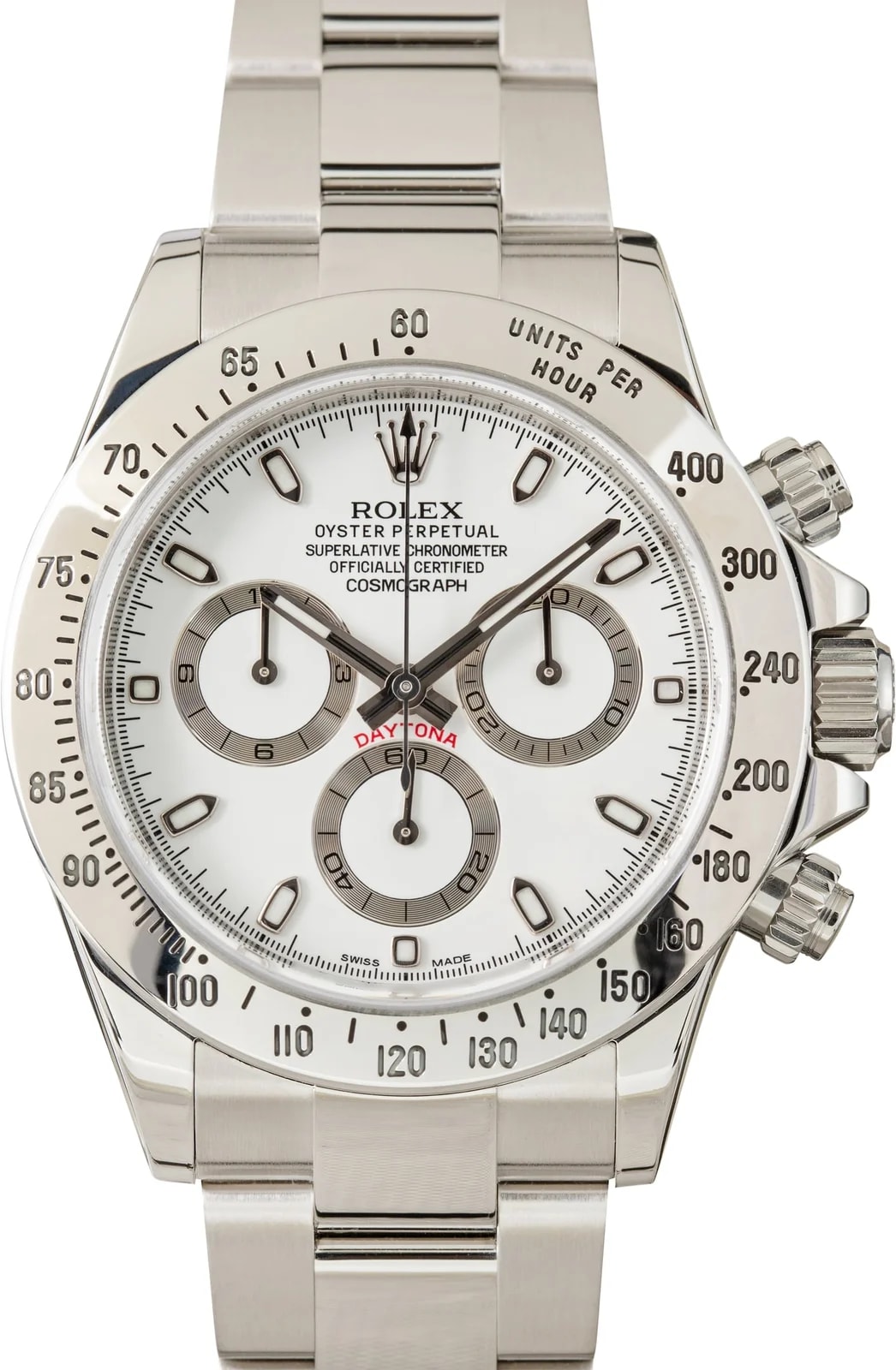 Rolex Daytona Ref 116520 White Chronograph Dial 2