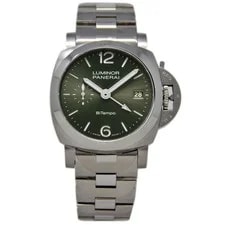 Panerai Luminor Quaranta BiTempo PAM01640 Green Dial Stainless Steel 2025 #PM35 2