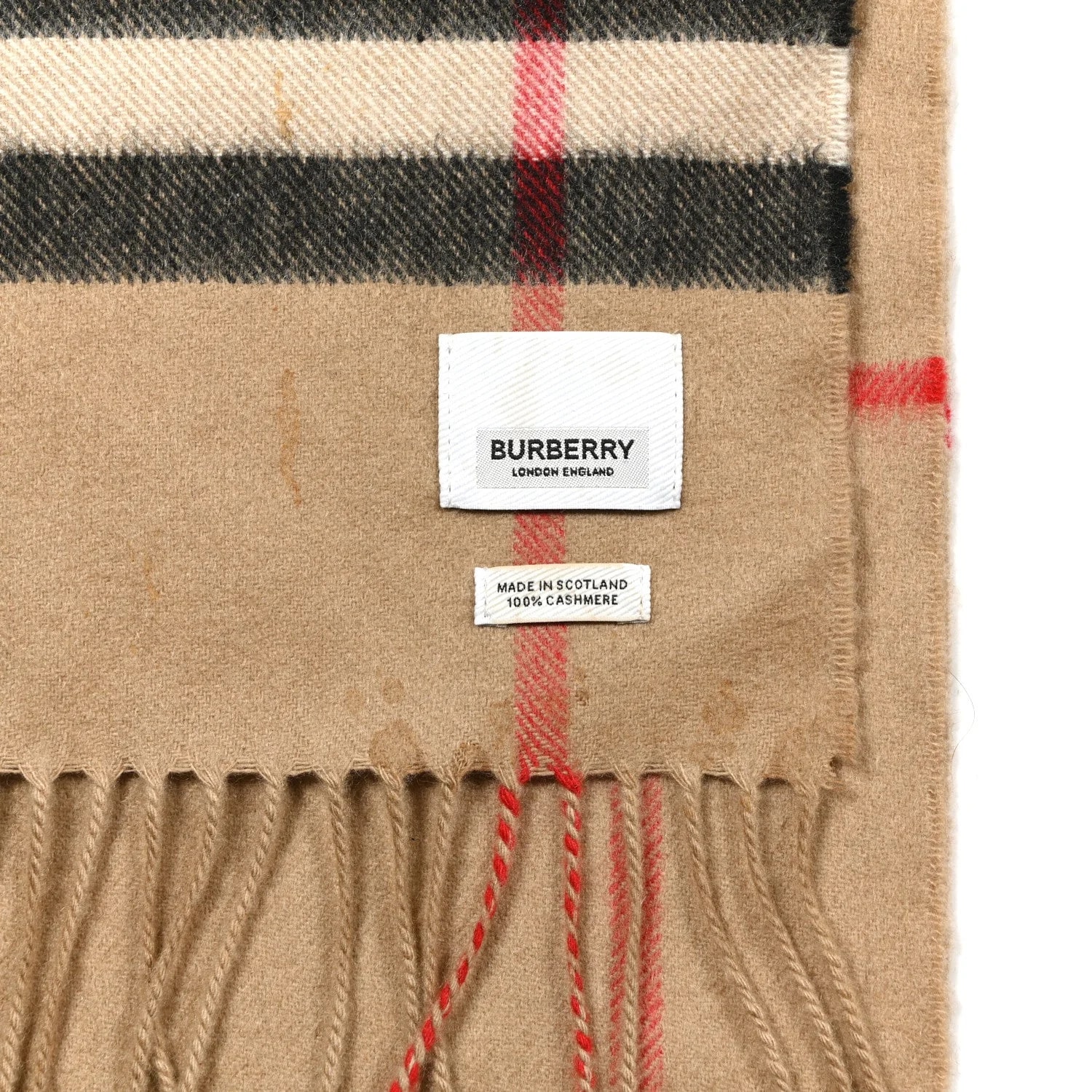 Giant Check Fringe Scarf Archive 3