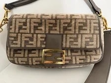 Fendi Monogram Flap Baguette Medium Detachable Strap 2
