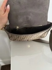 Fendi Monogram Flap Baguette Medium Detachable Strap 4