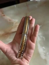 Authentic TAG Heuer Alter Ego Steel Gold Bracelet 17mm 4