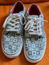 Vans X Nintendo Authentic Chukka LOW Checker Super Mario Lace 2