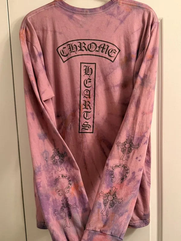Chrome Hearts — Hearts Custom Dyed Tattoo T Bar Long Sleeve Tee Large — Handbag — resale