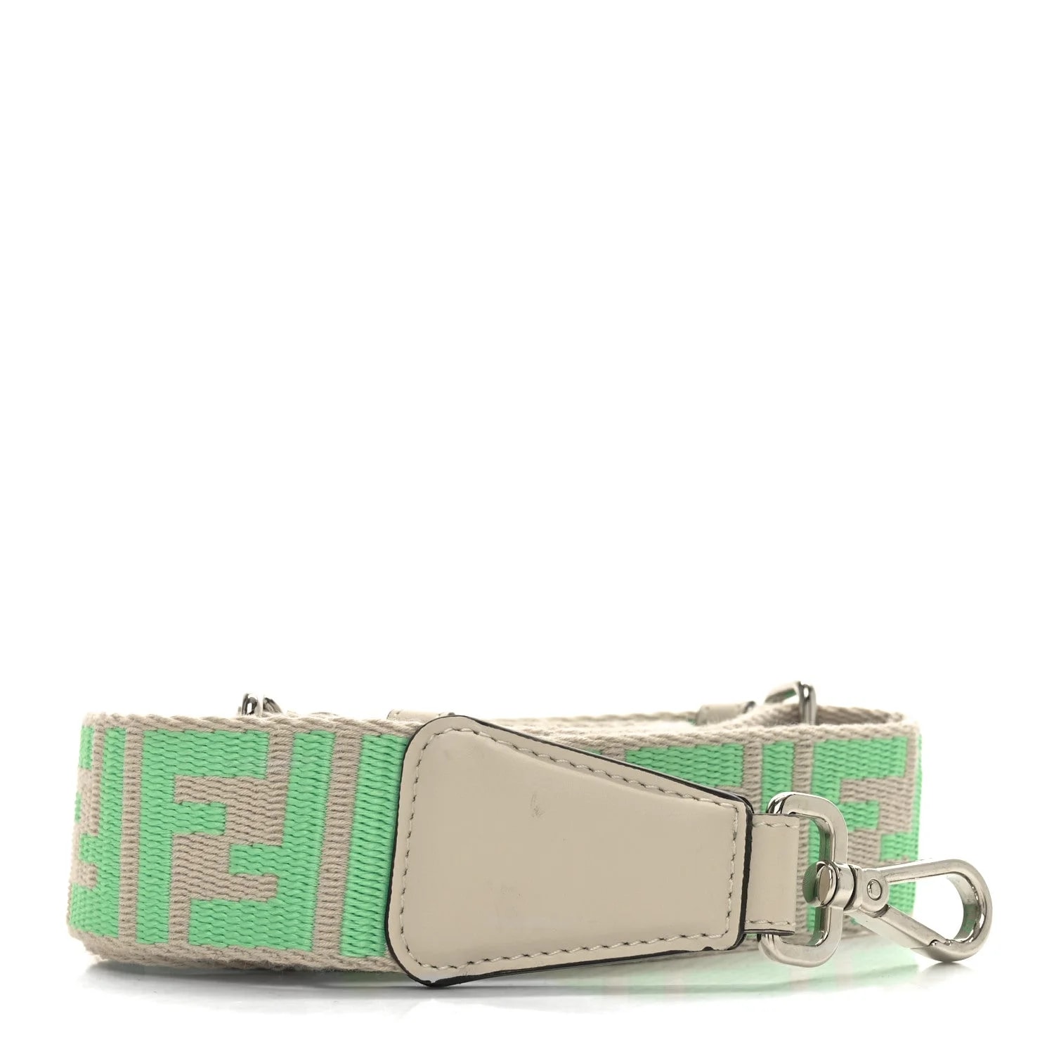 Fendi — Ribbon Vitello King Intreccio Adjustable Strap You Nuvola Edamame — Accessory — resale