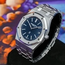Audemars Piguet Royal Oak Jumbo Extra Thin Blue Complete - 15202ST.OO.1240ST.01 3