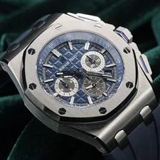 Audemars Piguet — Audemars Piguet Royal Oak Offshore Chronograph Blue Dial Full SET 26480TI — Watch — resale