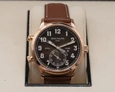 Patek Philippe Calatrava Pilot Travel Time 5524 Rose Gold / Brown 2022 4