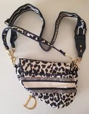Christian Dior Mizza Leopard w/ Strap. [E1 31] 3