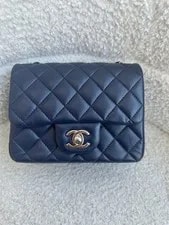 Chanel Square Flap Quilted Chain Crossbody Auth 4
