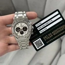 Audemars Piguet — Audemars Piguet Royal Oak Panda Chronograph Silver Dial Bracelet 26331ST — Watch — resale